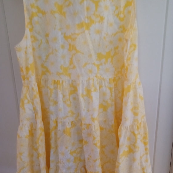 NWT. Lisa Marie Fernandez Yellow Floral Dress SIZE MEDIUM - Picture 4 of 5